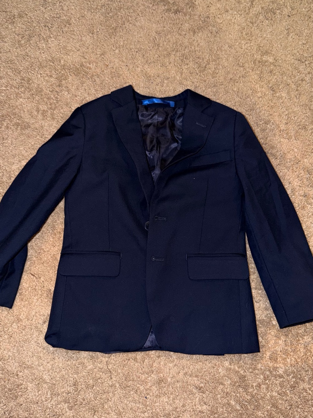 Isaac Mizrahi Navy Two-Button Sport Coat